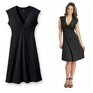 Patagonia Seabrook Bandha Black Dress Cap Sleeve